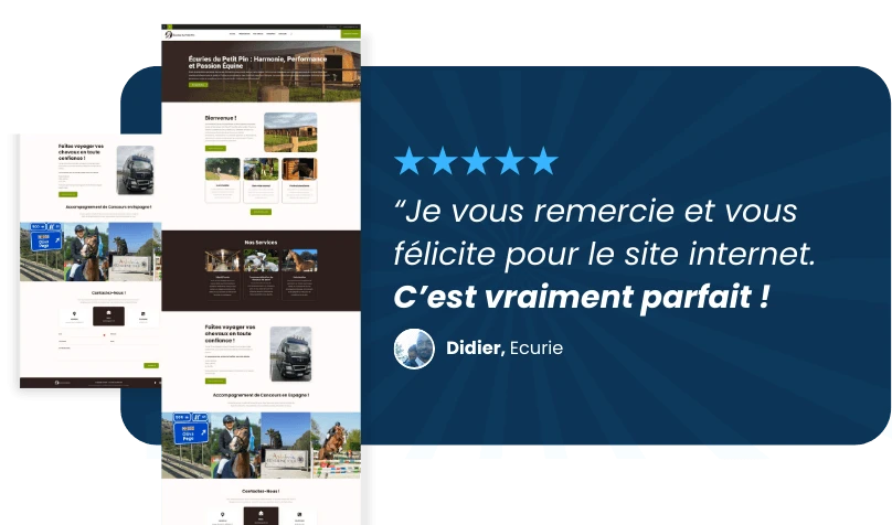 Site vitrine coach sportif